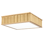 Потолочный светильник квадратный с гофрированным латунным абажуром Millennium варинант исполнения - 2 | Loft Concept в Новосибирске