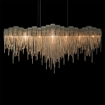 Люстра подвесная с металлическими дугами и длинными цепочками 115 см Atlantis Chain варинант исполнения - 16 | Loft Concept в Новосибирске