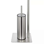 Держатель для туалетной бумаги с ершиком Chrome Bathroom Accessory варинант исполнения - 4 | Loft Concept в Новосибирске