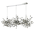 Люстра подвесная из трех частей с металлическими круглыми элементами Terzani Argent варинант исполнения - 6 | Loft Concept в Новосибирске