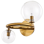 Бра с 2-мя стеклянными сферическими  плафонами Arco Wall Lamp варинант исполнения - 1 | Loft Concept в Новосибирске