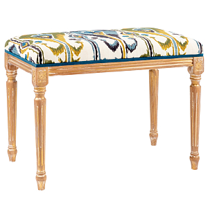 Банкетка Ikat Pattern  из натурального бука