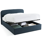 Двуспальная кровать с подъемным механизмом Mathise Bed Deep Blue варинант исполнения - 2 | Loft Concept в Новосибирске