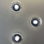 Бра с куполообразным плафоном и черным металлическим основанием Flos Wireline Lighting варинант исполнения - 1 | Loft Concept в Новосибирске