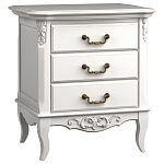 Тумба прикроватная белого цвета из массива бука в стиле прованс White Provence варинант исполнения - 3 | Loft Concept в Новосибирске