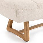 Оттоманка с обивкой букле Lino White Boucle Ottoman варинант исполнения - 3 | Loft Concept в Новосибирске