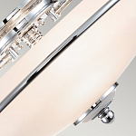 Потолочный светильник со стеклянным плафоном на изогнутых кронштейнах Quoizel  варинант исполнения - 9 | Loft Concept в Новосибирске