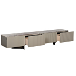 Тумба под телевизор серая с мраморной столешницей Uniqueness Marble варинант исполнения - 2 | Loft Concept в Новосибирске