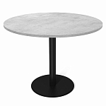 Стол обеденный с круглой светло-серой столешницей Harris Collection варинант исполнения - 1 | Loft Concept в Новосибирске