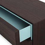 Дизайнерский комод коричневый с 2-мя ящиками и дверцами Pandora варинант исполнения - 2 | Loft Concept в Новосибирске