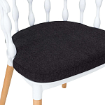 Пластиковый стул на ножках из массива бука Ferret Spiral White варинант исполнения - 8 | Loft Concept в Новосибирске