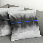 Чехол на подушку хлопковый Blake Boundaries Blue варинант исполнения - 4 | Loft Concept в Новосибирске