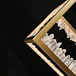 Настольная лампа прямоугольная с декоративными элементами в виде кристаллов Smooth Shine варинант исполнения - 4 | Loft Concept в Новосибирске