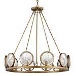 Люстра круглая с прозрачными рельефными плафонами Crystal Prism варинант исполнения - 3 | Loft Concept в Новосибирске