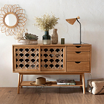 Зеркало из ротанга в форме цветка WICKER MIRROR 65  варинант исполнения - 3 | Loft Concept в Новосибирске