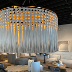 Люстра серая плетеная с кисточками Boho Tassel Chandelier варинант исполнения - 2 | Loft Concept в Новосибирске