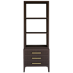 Этажерка Primo с ящиками шпон Темный орех варинант исполнения - 1 | Loft Concept в Новосибирске