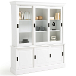 Витрина из массива сосны Cobbett White Wood Showcase варинант исполнения - 1 | Loft Concept в Новосибирске