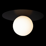 Потолочный светильник с белым шарообразным плафоном и черным круглым основанием Matisse варинант исполнения - 1 | Loft Concept в Новосибирске