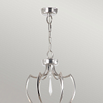 Люстра цвета никель с 6-ю лампами и стеклянными подвесками Elstead Lighting варинант исполнения - 4 | Loft Concept в Новосибирске