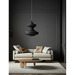 Подвесной вязаный черный светильник «Моника» варинант исполнения - 3 | Loft Concept в Новосибирске