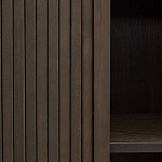 Буфет тёмно-коричневого цвета из ясеневого шпона с 2-мя раздвижными дверями Toinette варинант исполнения - 3 | Loft Concept в Новосибирске