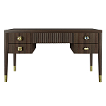 Письменный стол с 4-мя ящиками Elsa Dreams Walnut варинант исполнения - 6 | Loft Concept в Новосибирске