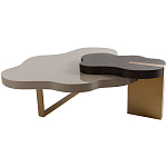 Кофейный стол со столешницей волнистой формы Gale Curved Coffee Table варинант исполнения - 3 | Loft Concept в Новосибирске