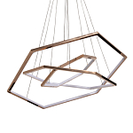 Люстра с 3-мя подвесами в виде шестиугольников Hexagon Horizontal варинант исполнения - 1 | Loft Concept в Новосибирске