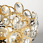 Люстра подвесная из золотых колец 57 см Golden Circles варинант исполнения - 8 | Loft Concept в Новосибирске