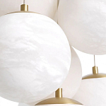 Люстра подвесная круглая с сферическими плафонами из натурального камня Glowing Spheres варинант исполнения - 4 | Loft Concept в Новосибирске