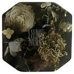 Шкатулка из эпоксидной смолы с цветами черная Epoxy Resin Square Box Black варинант исполнения - 1 | Loft Concept в Новосибирске