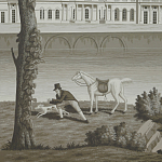 Обои ручная роспись Monuments of Paris Eau Forte on scenic paper варинант исполнения - 2 | Loft Concept в Новосибирске