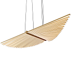 Люстра в виде распахнутых крыльев из тонких металлических планок Flight of Freedom варинант исполнения - 4 | Loft Concept в Новосибирске