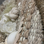 Круглый Вязанный Гобелен Абстракция Breath of Mist Wall Hanging варинант исполнения - 2 | Loft Concept в Новосибирске