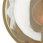 Бра круглое с прозрачным рельефным плафоном Crystal Prism варинант исполнения - 1 | Loft Concept в Новосибирске