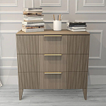 Комод коричневого цвета с 3-мя ящиками Harper Line варинант исполнения - 1 | Loft Concept в Новосибирске