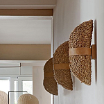 Бра плетеное из ротанга Chainmail варинант исполнения - 1 | Loft Concept в Новосибирске