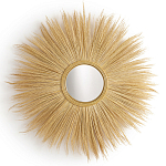 Зеркало с бахромой из растительных волокон WICKER MIRROR 120 варинант исполнения - 1 | Loft Concept в Новосибирске