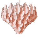 Люстра из стекляных розовых лепестков Petalled Illuminator варинант исполнения - 3 | Loft Concept в Новосибирске