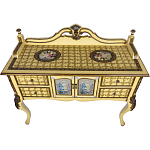 Комод деревянный Illustration of flowers варинант исполнения - 2 | Loft Concept в Новосибирске