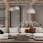 Подвесной светильник в форме купола белого цвета с ажурной бахромой Tactile Line варинант исполнения - 12 | Loft Concept в Новосибирске