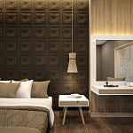 Гипсовая 3D Панель M-106 варинант исполнения - 1 | Loft Concept в Новосибирске