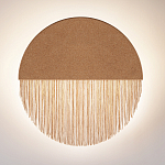 Бра круглое натуральная пробка с бахромой Natural Cork варинант исполнения - 3 | Loft Concept в Новосибирске