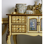 Комод деревянный Illustration of flowers варинант исполнения - 5 | Loft Concept в Новосибирске