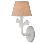 Бра с белым каркасом и тканевым абажуром Natural Stems варинант исполнения - 1 | Loft Concept в Новосибирске