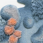 Тканый вручную Большой абстрактный гобелен Frost Forest варинант исполнения - 1 | Loft Concept в Новосибирске