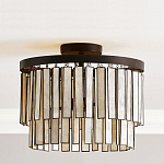 Потолочный светильник с подвесами из перламутра Unique Shine Effect варинант исполнения - 2 | Loft Concept в Новосибирске