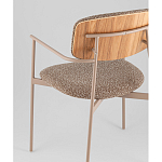 Стул Doe с подклокотниками коричневый варинант исполнения - 3 | Loft Concept в Новосибирске