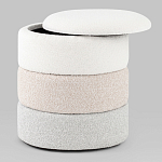 Пуф Three Colors в ткани букле из трех цветов  варинант исполнения - 3 | Loft Concept в Новосибирске